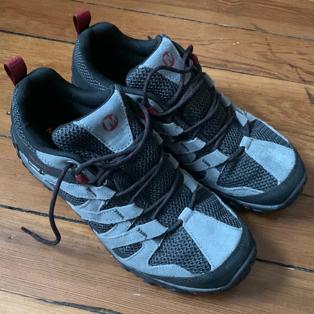 Merrell Alverstone Waterproof Hiking Shoes, Castlerock Men’s 9.5